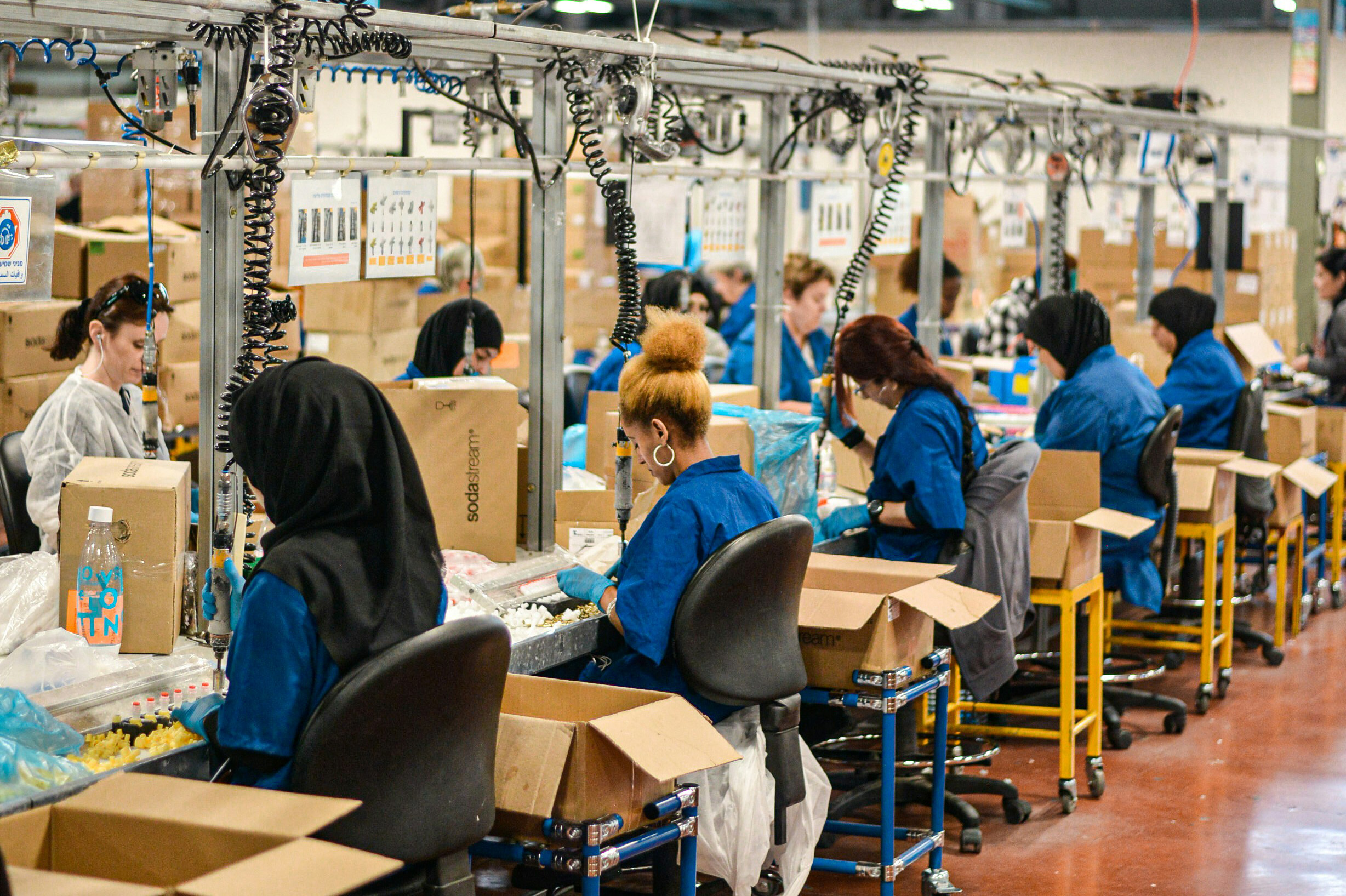 ligne de production en usine
